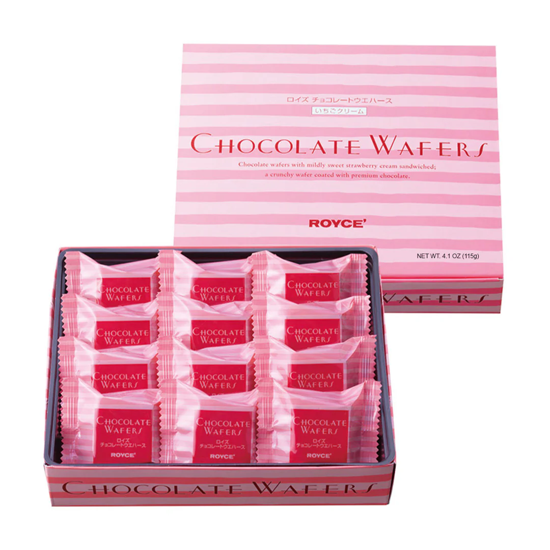 Chocolate Wafers "Strawberry Cream (12 Pcs)" - Image 5